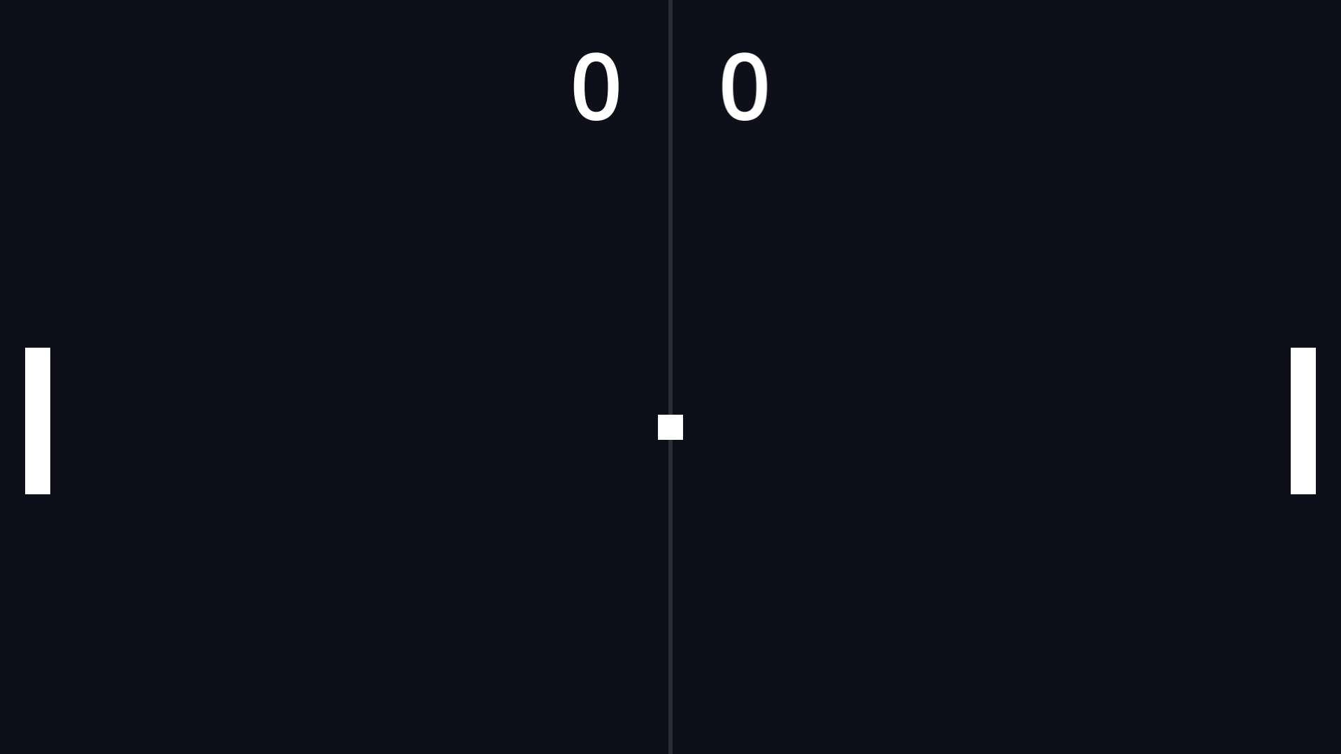 Pong built and rendered entirely through Claude Code, captured headlessly